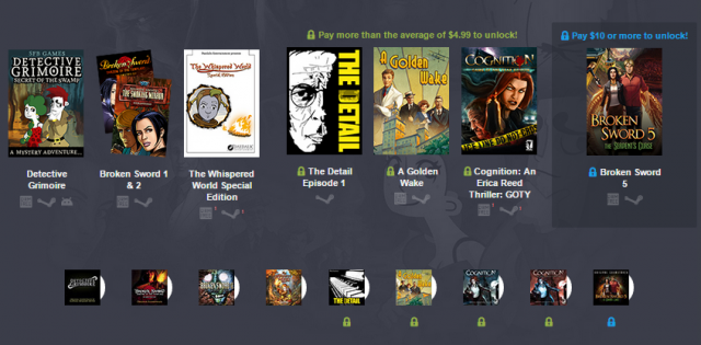 humble weekly adventure bundle games