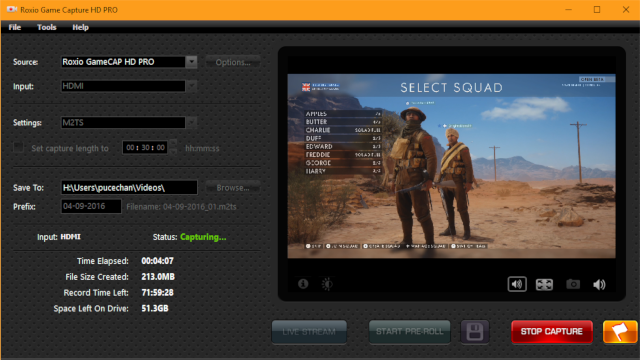 GameCap HD Pro Software