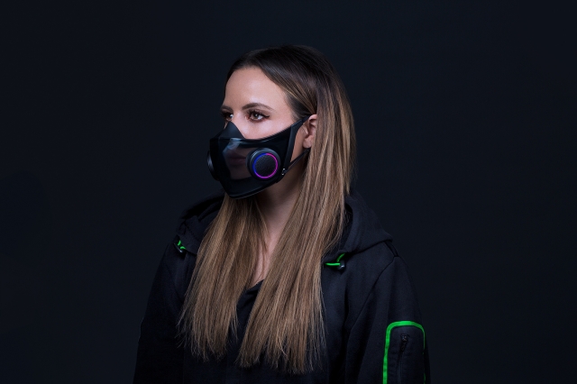 razer face mask model shot 2