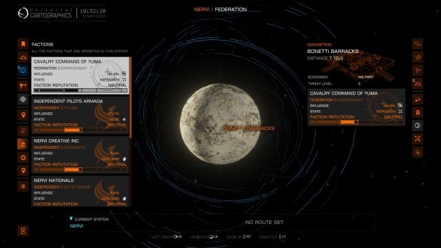 The new System and Galaxy map screens will take some adjustment.