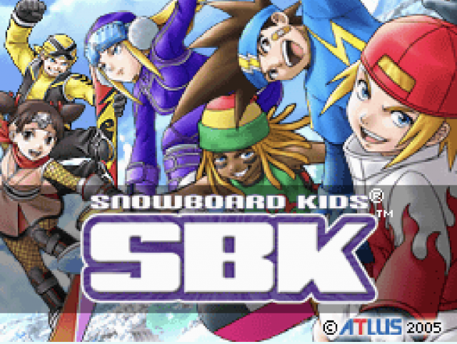 snowboard kids sbk intro screen