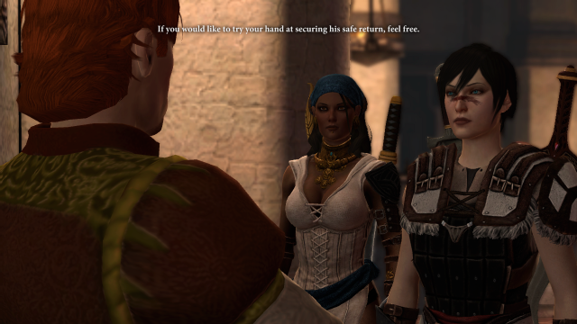 Dragon Age II Isabela and Hawke Close Up