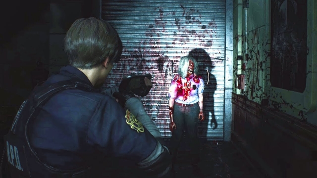 resident evil 2 remake leonshotgun