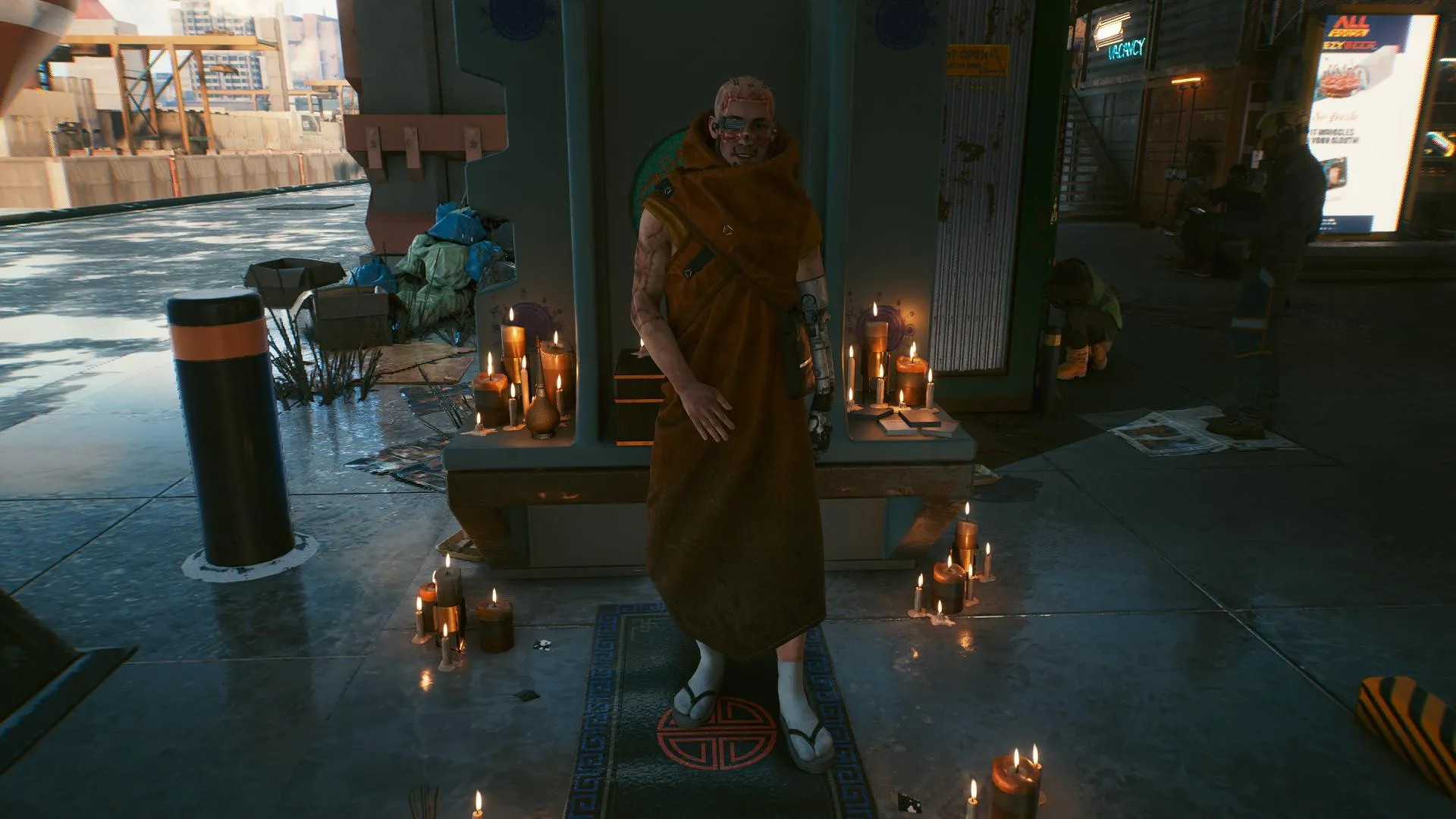 images cyberpunk2077 missions side job losing my religion sacrum profanum cyberpunk 2077 losing my religion side job monk bhikkhu