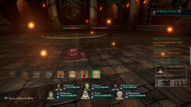 Updated visuals allow you to see the full extent of the enemy party.